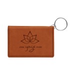 Custom Printed Leatherette ID Holder with Keyring