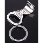 Pull Ring Shape Metal Key Holder Custom Printed