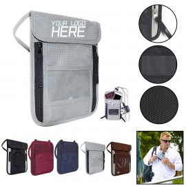 Custom Imprinted Travel Neck Pouch Passport Holder For Secure Travels  Custom Imprinted Travel Neck Pouch Passport Holder For Secure Travels