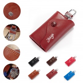 Logo Branded Genuine Leather Key Holder Car Pouch  Logo Branded Genuine Leather Key Holder Car Pouch