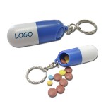 Custom Printed Pill Case W/ Key Ring