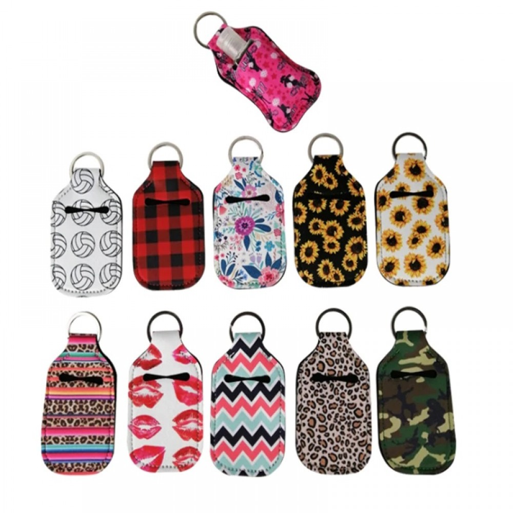 Hand Sanitizer Holders with Key Ring Custom Printed Hand Sanitizer Holders with Key Ring Custom Printed