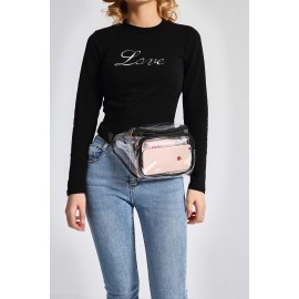 Clear Fanny Pack Waterproof Cute Waist Bag Stadium Approved Transparent Adjustable Belt Bag Custom Printed