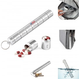Custom Printed Weekly Pill Case Aluminum Waterproof