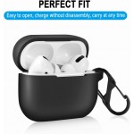 Logo Branded Airpods Pro 2nd Generation Case Cover 2022, Soft Silicone Skin Cover Shock-Absorbing Protective Case