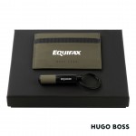 Hugo Boss Matrix Card Holder/Gear Matrix Key Ring - Khaki Custom Printed