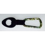Logo Branded Desert Sand Carabiner w/Bottle Holder Strap