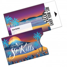 Logo Branded Open Thumb Gift Card Holder Sleeve Full Color (3" x 2")