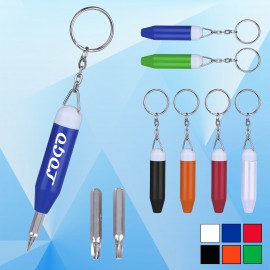 Custom Imprinted Tool Kit Screwdrivers with Key Chain
