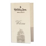 Custom Printed Card Holder Hotel Key Folder with One Right Pocket PMS Printed (3-3/8" x 6")