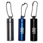 Aluminum Keychain Pill Bottle Logo Branded