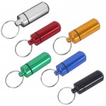 Custom Printed Aluminum Pill Case Keychain