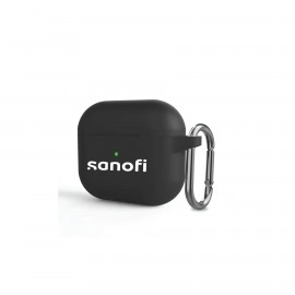 Custom Printed Silicone AirPods Case with Carabiner (2nd or 3rd Gen)