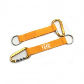 Carabiner Keychain with Polyester Strap Custom Imprinted
