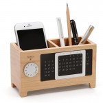 Logo Branded Wooden Pen Holder