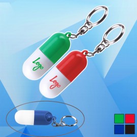 Custom Imprinted Pill Case with Keychain  Custom Imprinted Pill Case with Keychain