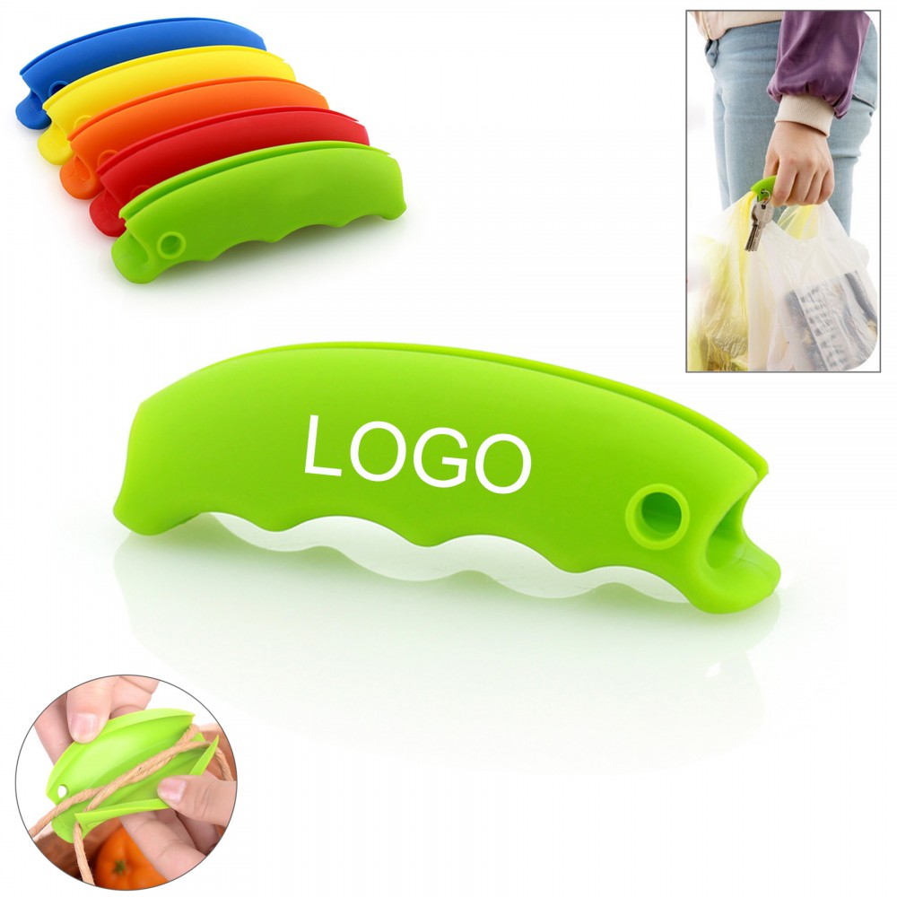 Grocery Bag Holder Silicone Handle Carrier Custom Imprinted