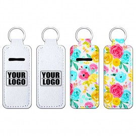 Full Color Lip Balm Holder Keytag Custom Printed  Full Color Lip Balm Holder Keytag Custom Printed