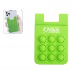 Push Pop Bubble Silicone Cell Phone Wallet Custom Imprinted