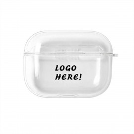 Logo Branded TPU Clear Case for Wireless Bluetooth Earphone