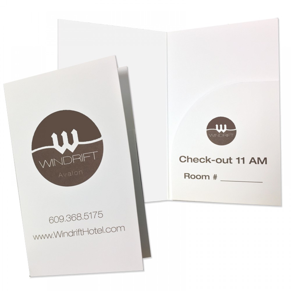 Card Holder Folder with Curved Pocket PMS Printed (2-3/4" x 4-1/2") Custom Imprinted Card Holder Folder with Curved Pocket PMS Printed (2-3/4" x 4-1/2") Custom Imprinted
