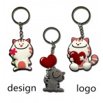 Custom Imprinted PVC drip 3D Digital Full Color Process, customized advertising gifts,key pendant,cartoon key hook