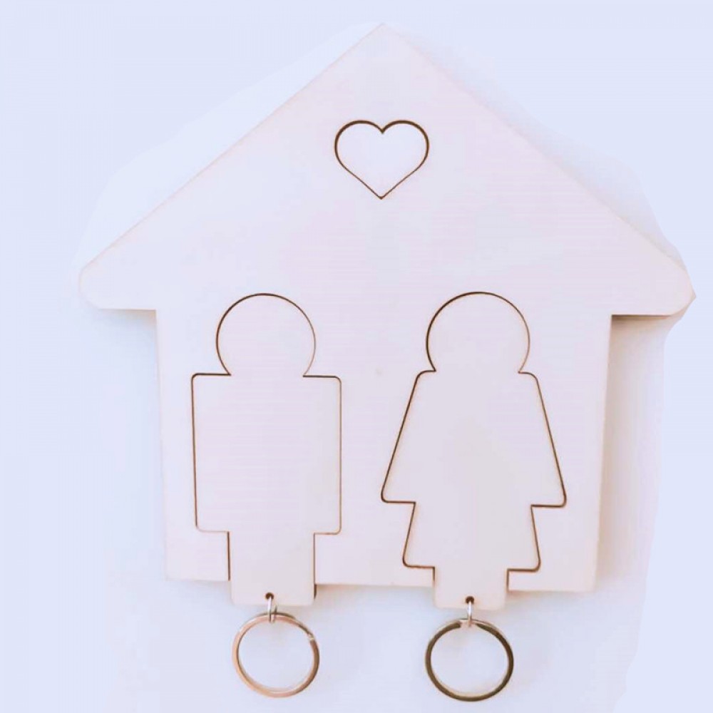 Wooden Key Rack Logo Branded Wooden Key Rack Logo Branded