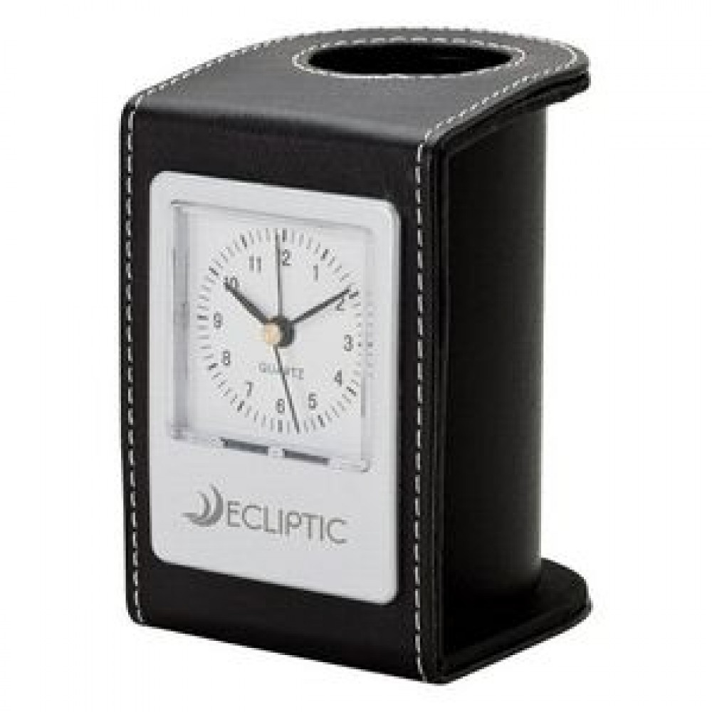 Desk Clock & Pen Holder Desk Clock & Pen Holder