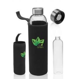 34 Oz. Aarthus Glass Water Bottles with Carrying Pouch   34 Oz. Aarthus Glass Water Bottles with Carrying Pouch