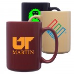 15 oz Large Coffee Mug w/Custom Imprint Classic Ceramic Mugs