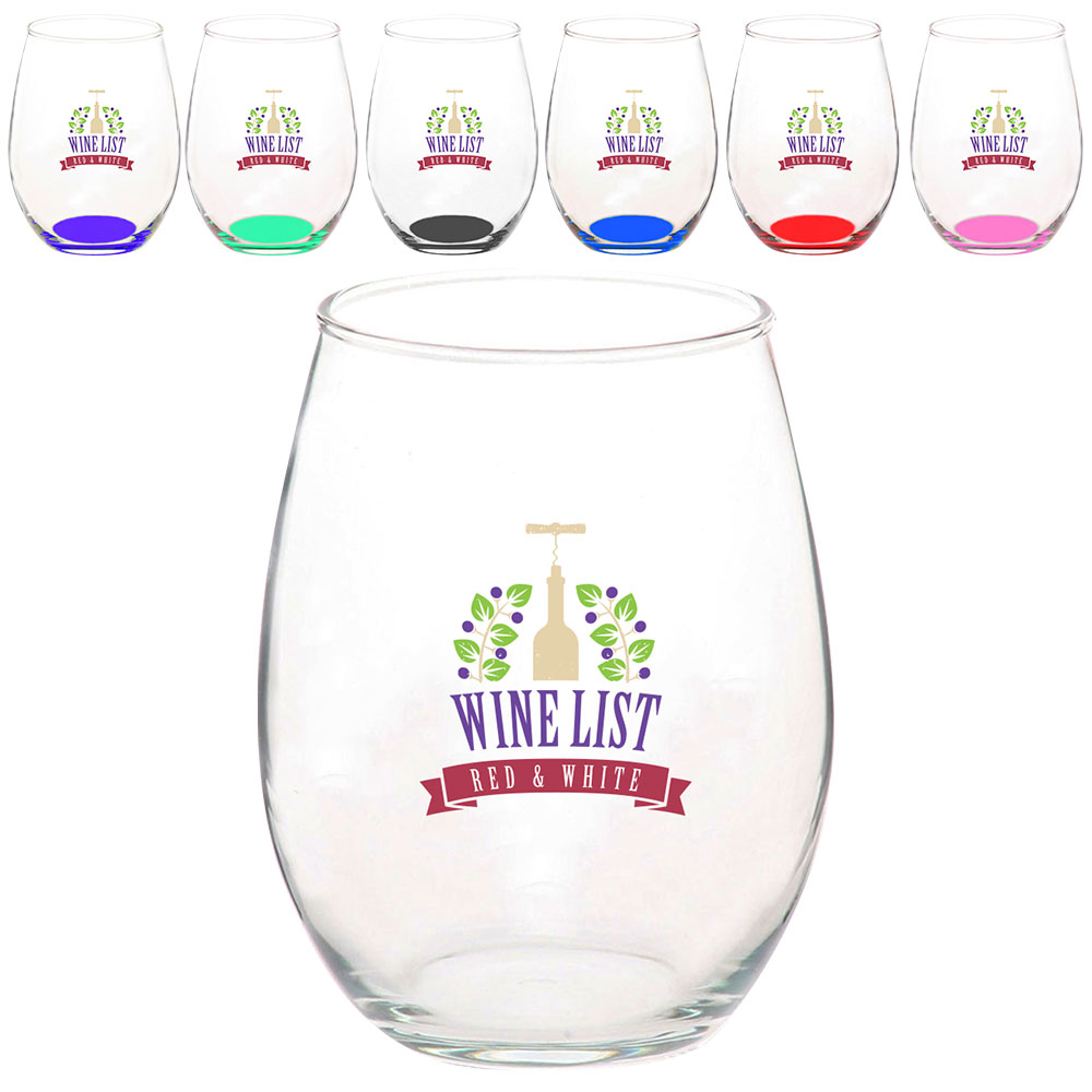 15 oz. Import Stemless Wine Glasses