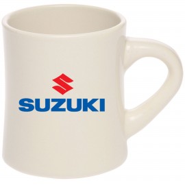  12 oz. Thick curved Ceramic Diner Mugs w/ Custom Logo