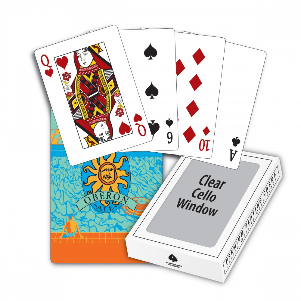  2 Day Rush Full Color Custom Back Poker Size Playing Cards