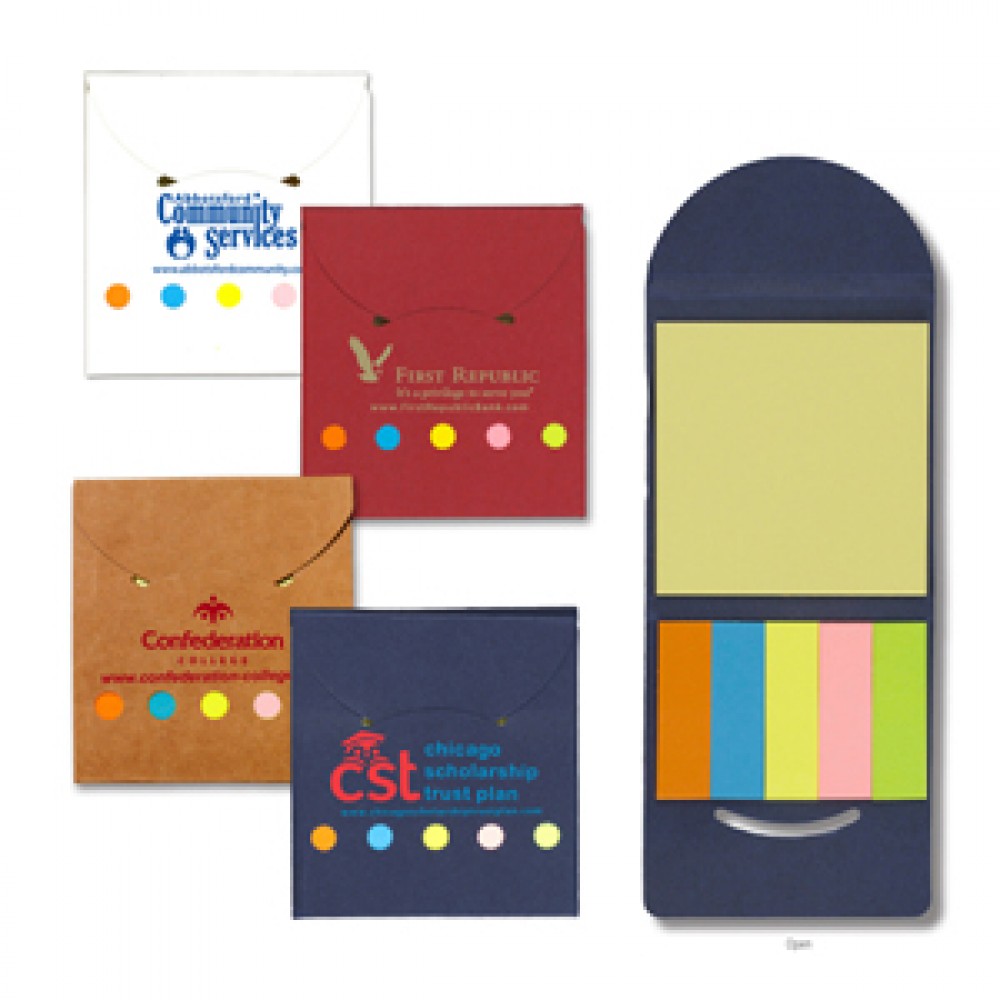 Recycled Sticky Notes and Flag Booklet Recycled Sticky Notes and Flag Booklet
