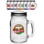 16 oz. Libbey Handle Mason Jars with Lids