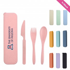 Portable Wheat Straw Cutlery Set   Portable Wheat Straw Cutlery Set