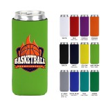  Slim Collapsible Neoprene Can Cooler (3 Sided Imprint)