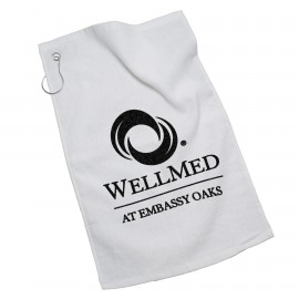  Golf Towel w/ Silver Grommet Ring