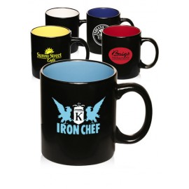  11 Oz. Matte Two-Tone Coffee Mugs