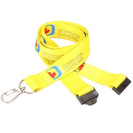 3/4'' Dye-Sublimation Lanyard w/ Safety Breakaway Badge Holder