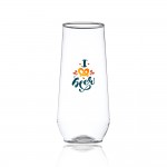 10 Oz. Stemless Plastic Champagne Flutes