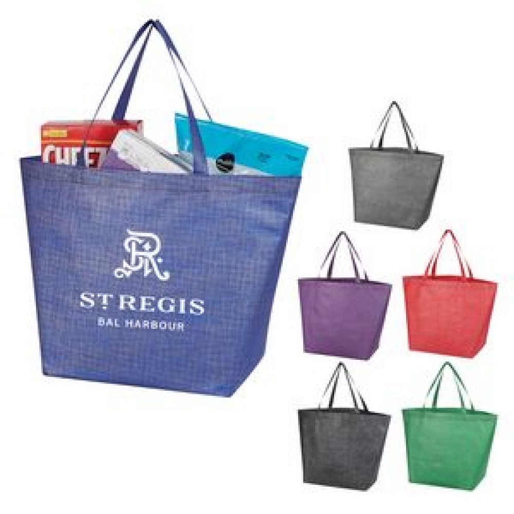 Crosshatch Non-Woven Tote Bag Crosshatch Non-Woven Tote Bag
