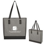 Classy Heathered Tote Bag