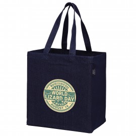  Recycled Denim 12 x 8 x 13 Grocery Bag