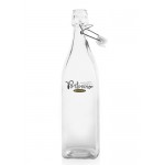  34 Oz. Wire Lid Square Glass Carafe Water Bottles