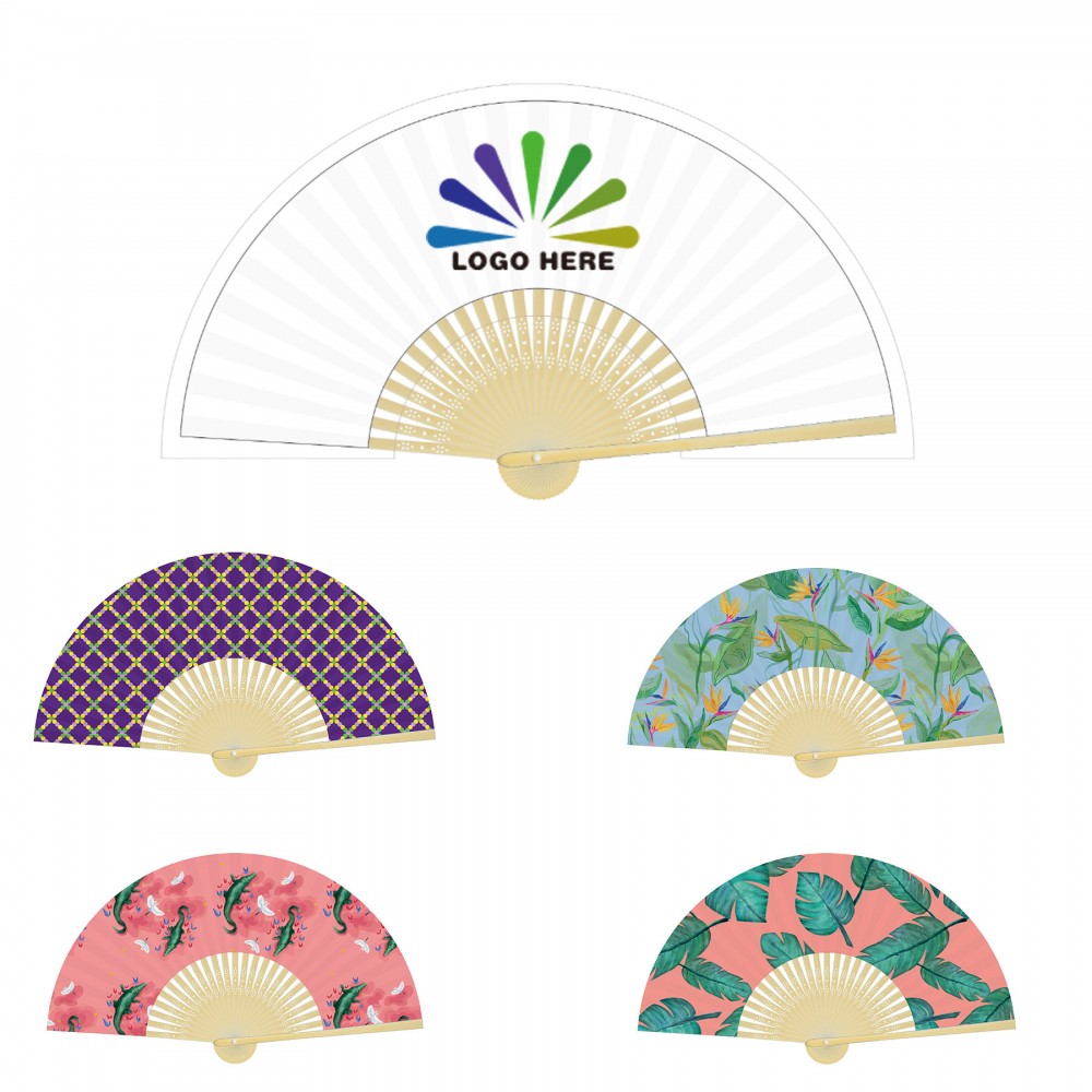  Full Color Folding Hand Fan