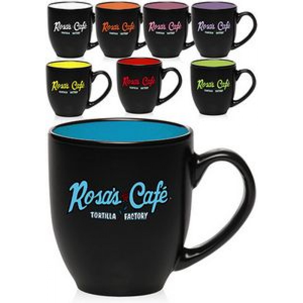 16 Oz. Hilo Bistro Two-Tone Ceramic Mugs 16 Oz. Hilo Bistro Two-Tone Ceramic Mugs