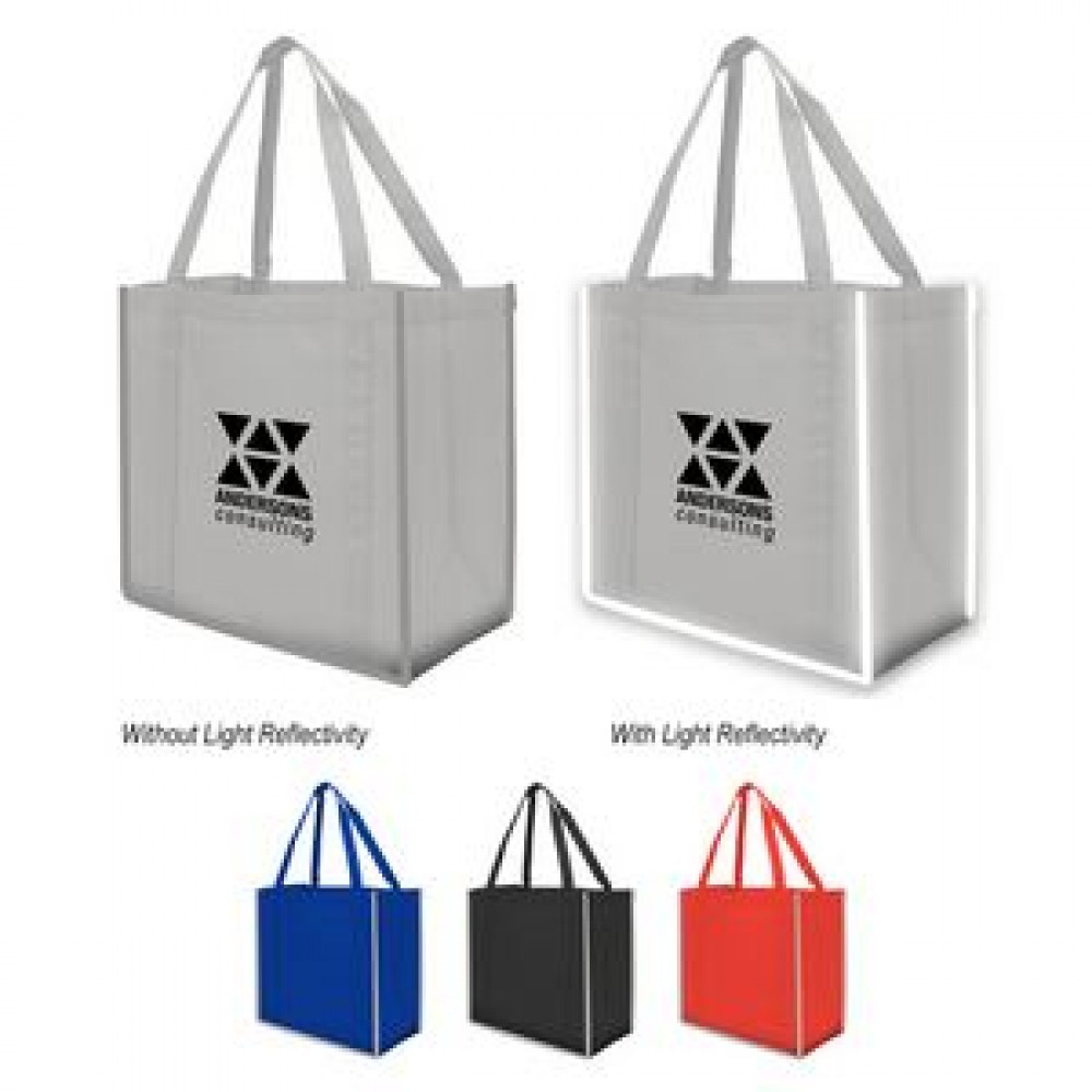 Reflective Large Grocery Tote Bag Reflective Large Grocery Tote Bag