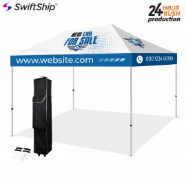  10' X 15' Standard Hex Aluminum Frame w/Dye Sublimation Canopy