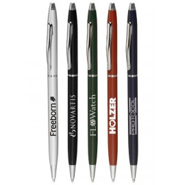  Slim Metal Executive Silver Hotel Pens